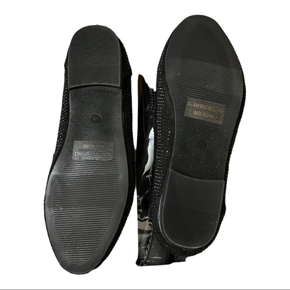 Report Allover Studded Almond Toe Loafers 7.5 Black Casual Edgy Chic SlipOn Flat - Picture 7 of 7